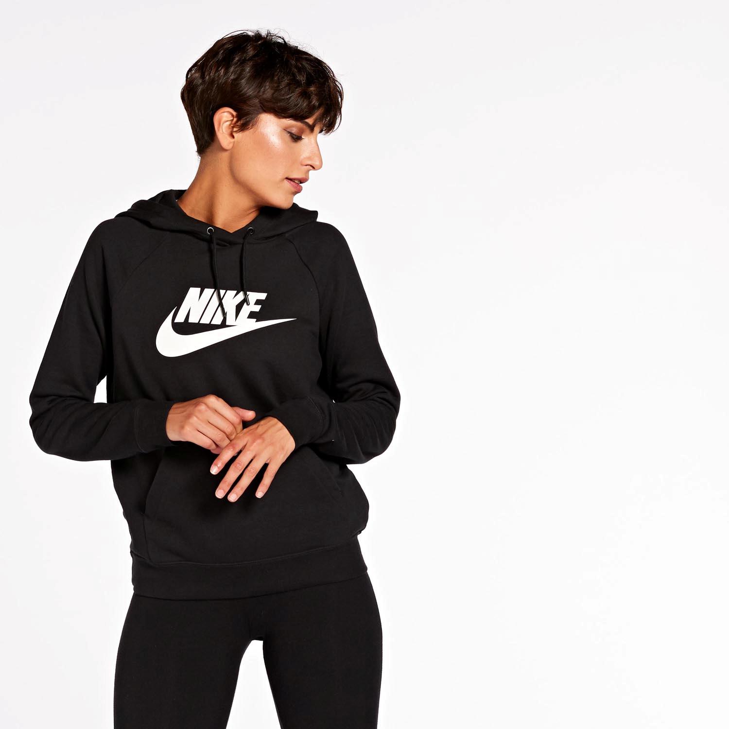 Sudadera Nike Negra Capucha Mujer