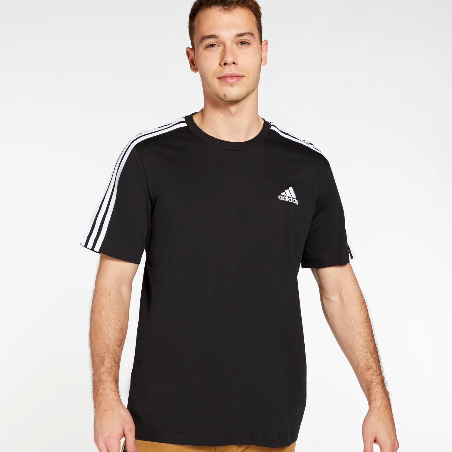 Lamer Debe insulto adidas 3 Stripes - Negra - Camiseta Hombre | Sprinter