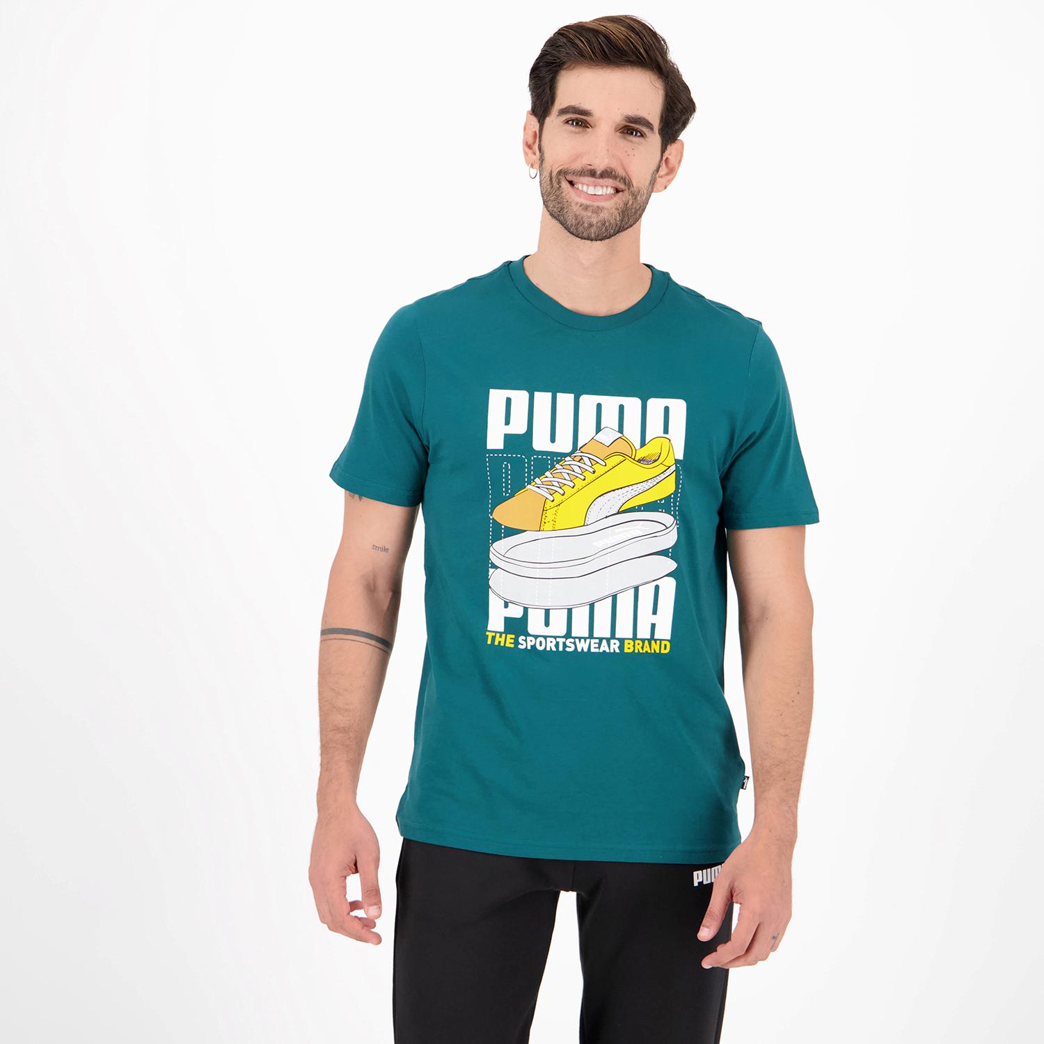 Camisetas Puma Hombre  Power verde – GregnKita