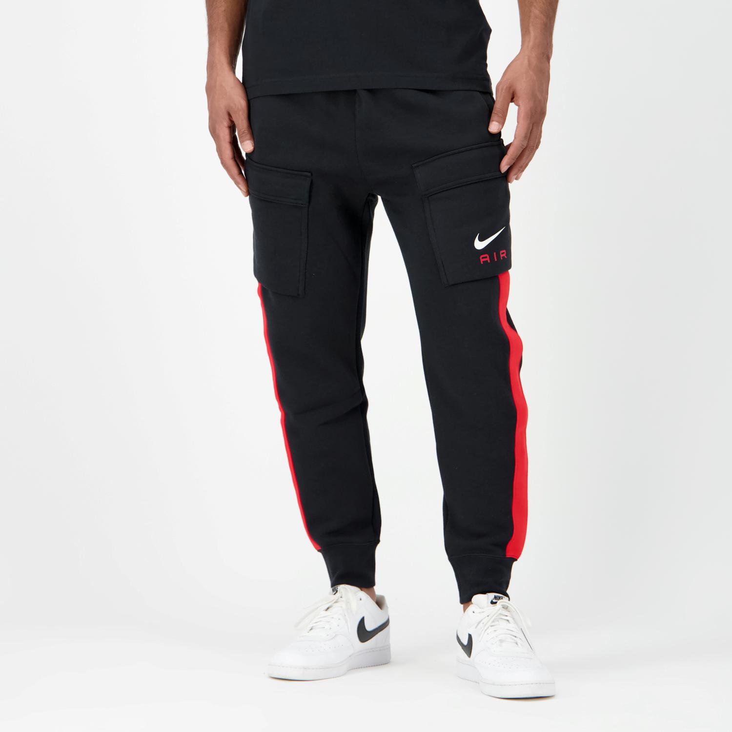 Pantalón Nike Air Cargo blanco, rojo y negro