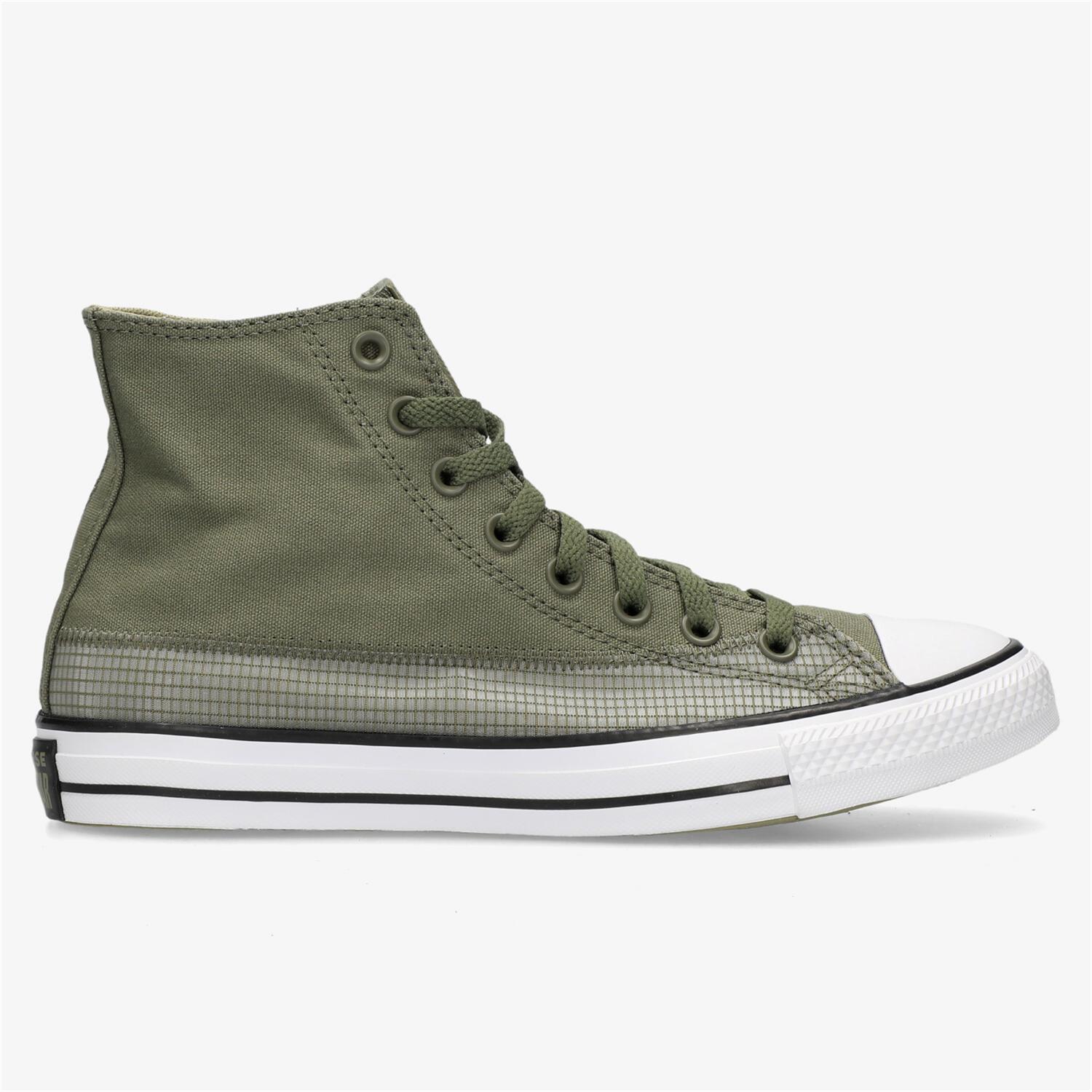 Converse altas verde militar best sale