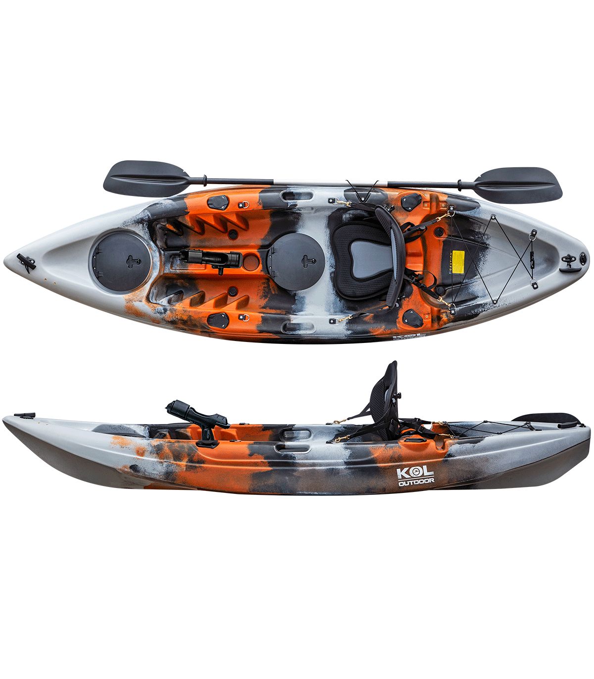 Kayak de pedales pesca Dolphin Propel Rojo (365x84cm)