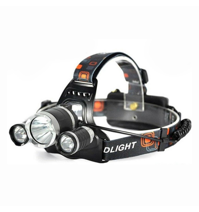 Linterna Frontal Recargable De luz LED ML T6 + 2X COB Zoom Ajustable  Impermeable