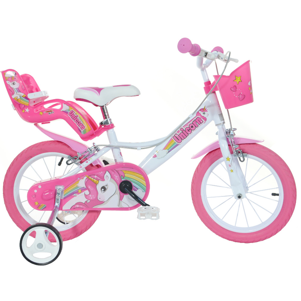 vidaXL Bicicleta de niño 24 pulgadas rosa y blanca