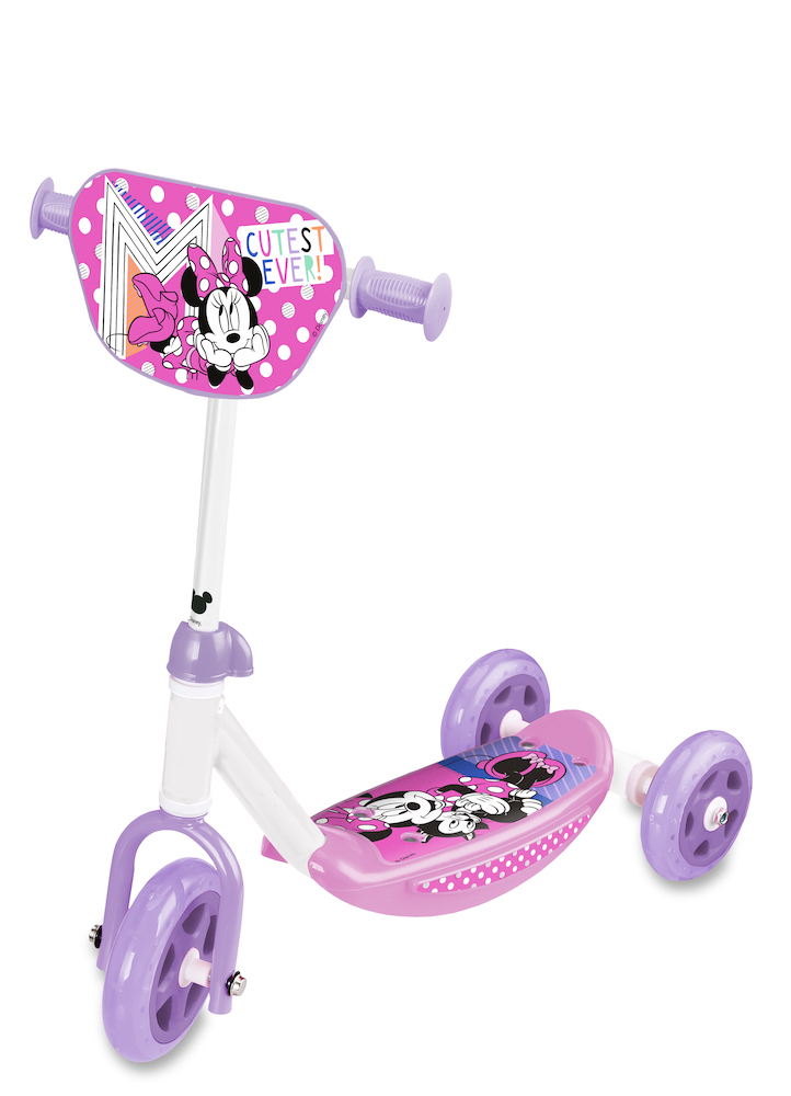 Patinete infantil de 3 ruedas de hasta 50 kg, freno en C, LED, niño y niña,  color rosa