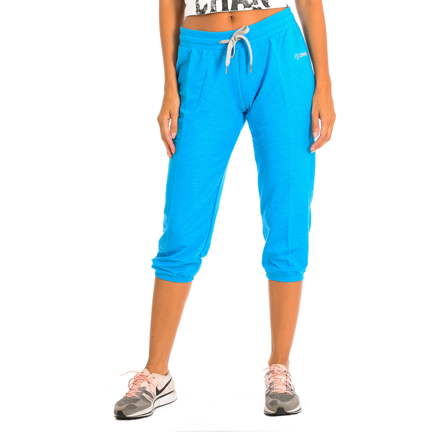 Pantalones deportivos azules de mujer