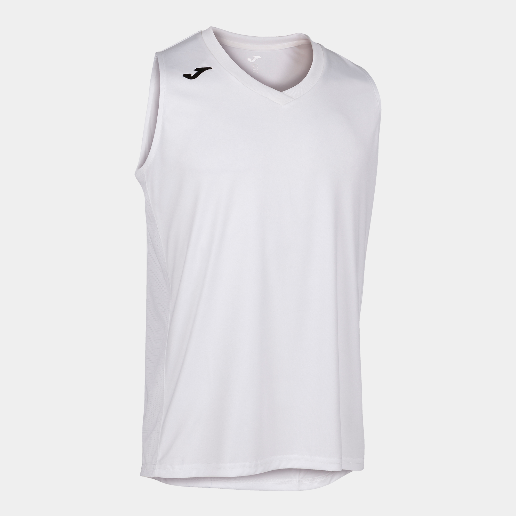 Camiseta Joma Tiger IV blanco negro - Tejido de raglán - Zona de Padel
