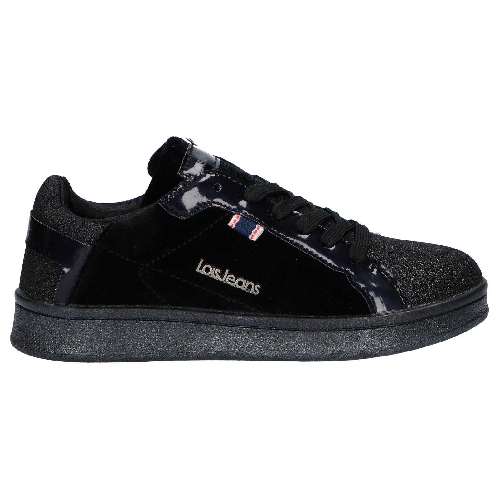 Sapatilhas pretas de mulher Delois bege preto - KeeShoes