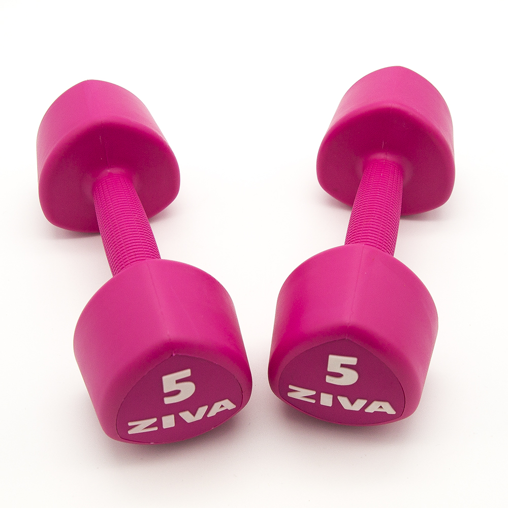 Mancuernas Functional 5Kg - Rosado (Par) - Rudem Fitness Equipment