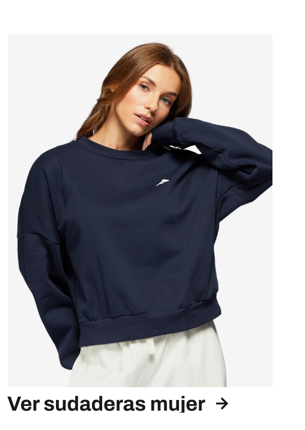 Sudadera azul mujer