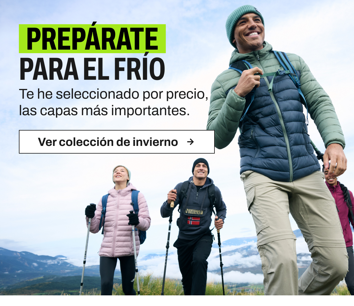 Ropa de abrigo verde