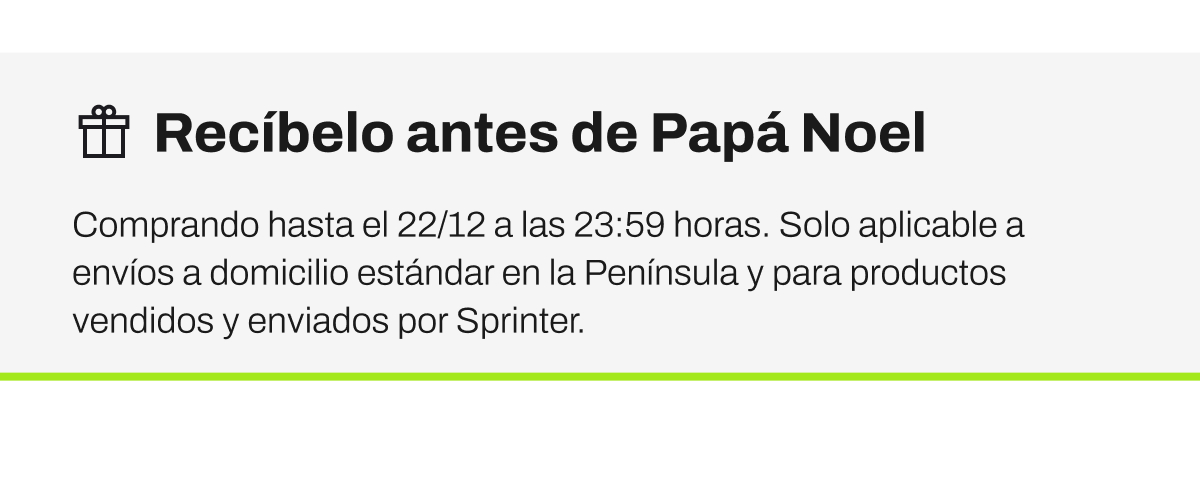Recíbelo antes de Papá Noel
