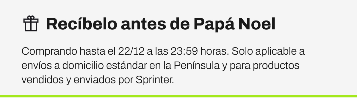 Sprinter Entrega garantizada antes de Navidad