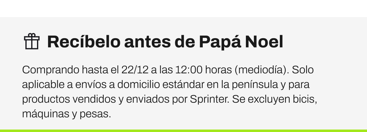 Recíbelo antes de Papá Noel