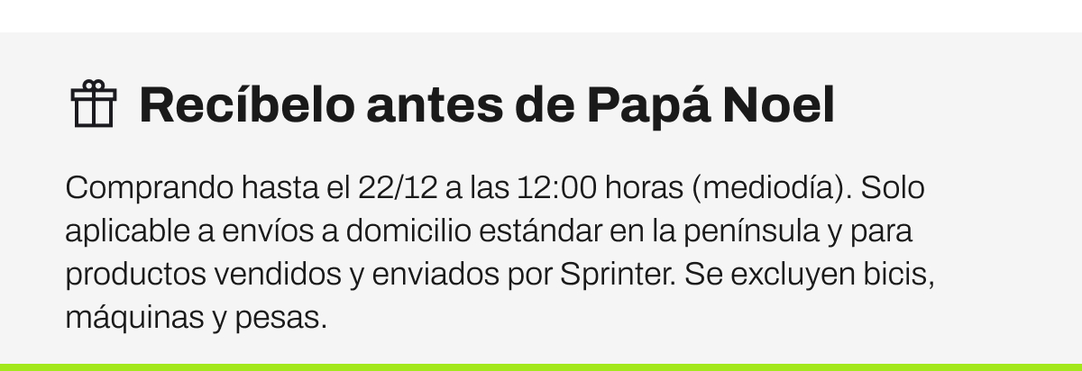 Recíbelo antes de Papá Noel