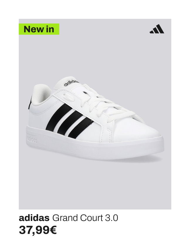 Zapatillas casual, adidas grand court 3.0, color blanco