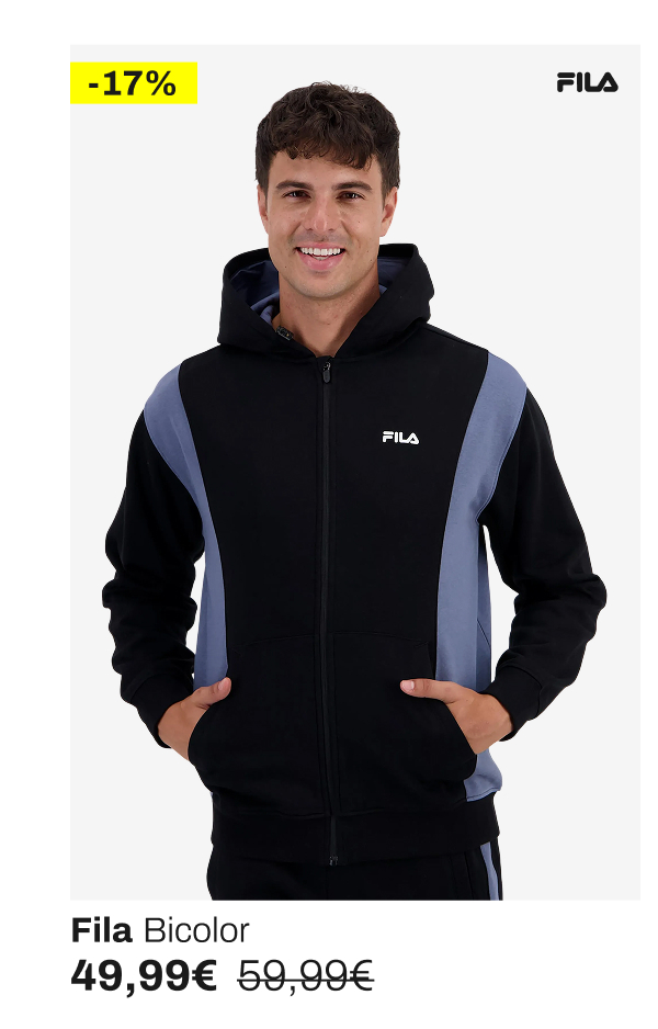 Fila Sudadera con capucha bicolor