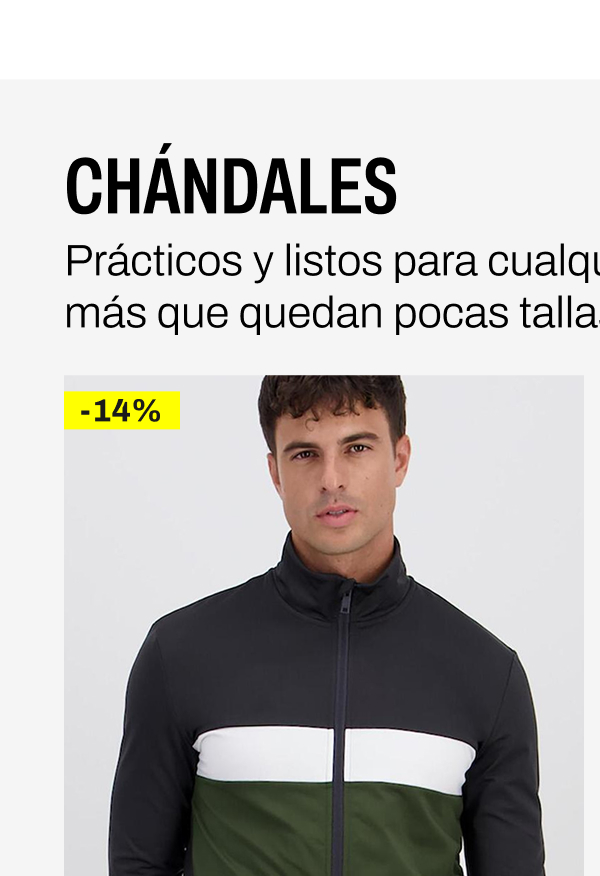 Chaqueta de chándal negra y verde