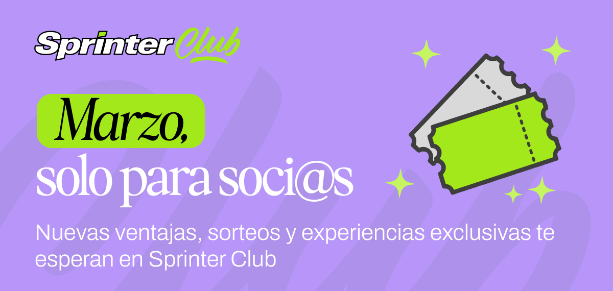 Banner promocional Sprinter Club