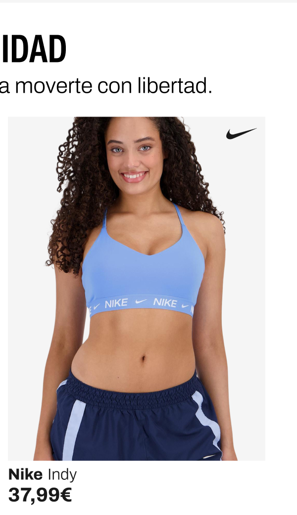 Sujetador deportivo Nike Indy