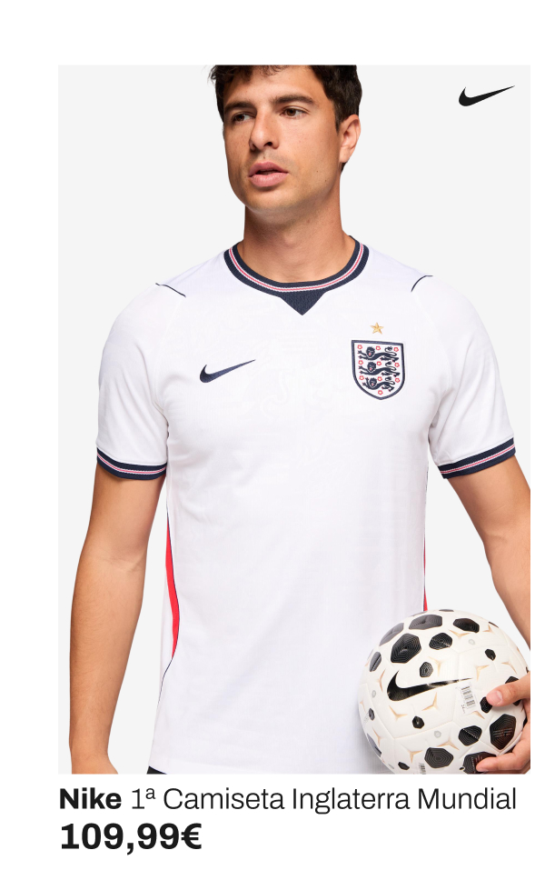Nike 1ª Camiseta Inglaterra Mundial