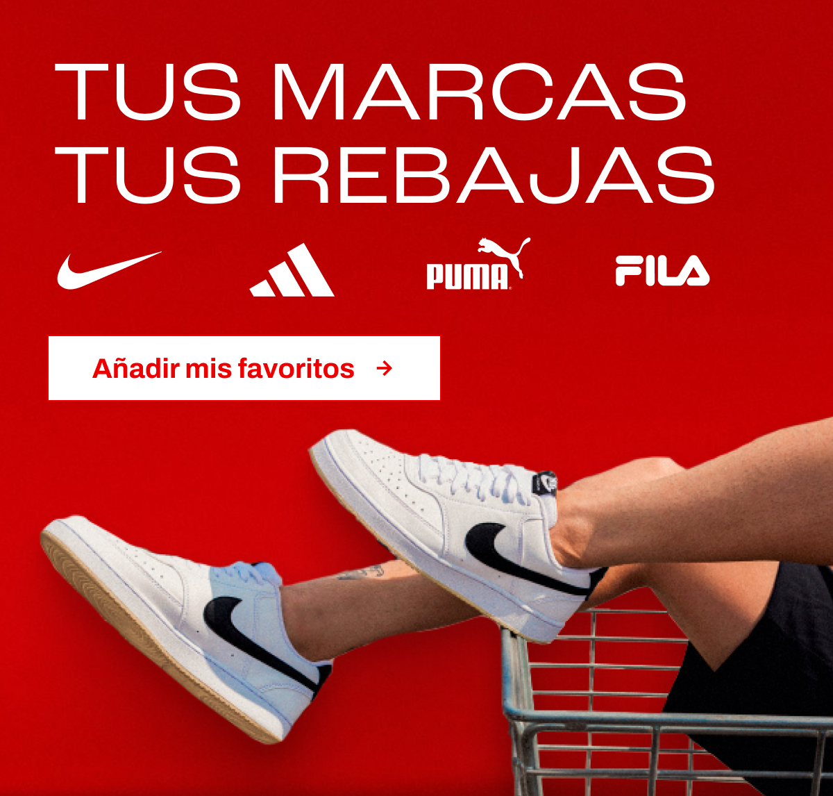 Tus marcas tus rebajas botón añadir mis favoritos