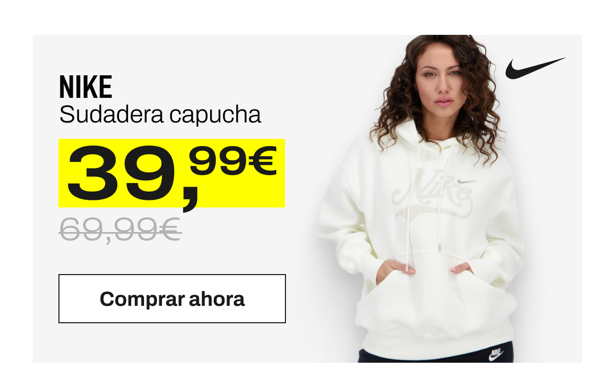 Sudadera con capucha Nike, para mujer