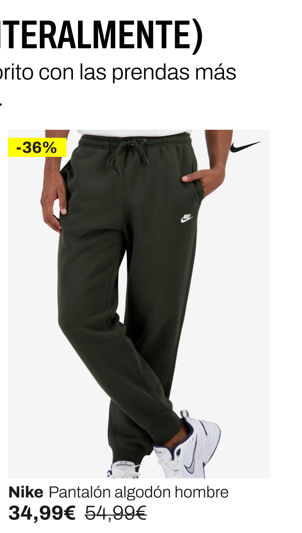 Nike Pantalón de algodón para hombre